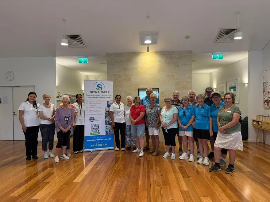 The Sewa Care team and community members at an event in Bunbury